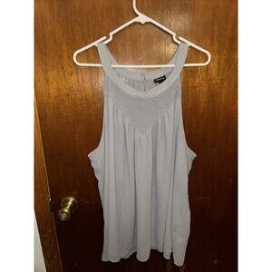 Torrid 3 Women’s Gray Sheer Tank Top Size 3XL